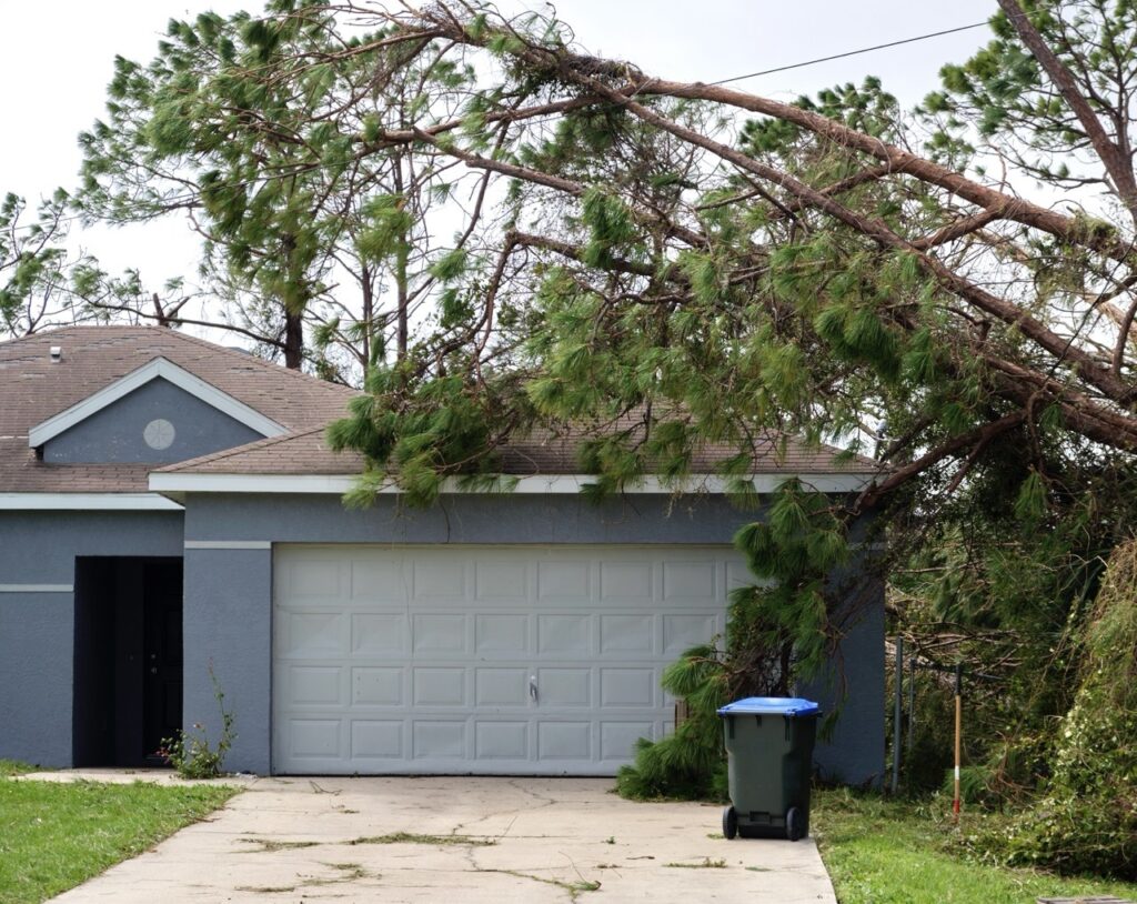 Attic Damage from storm